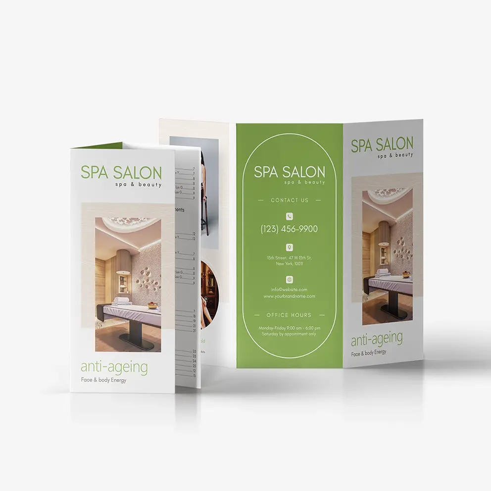 Main view of Spa Salon Brochure